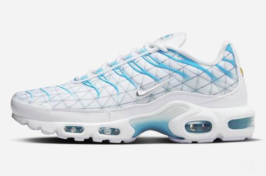 Cheap Nike Air Max Plus White Blue Silver TN Men's Shoes-173